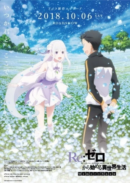 Постер Re:Zero. Жизнь с нуля в альтернативном мире: Снежные воспоминания | анимав Постер Re:Zero. Жизнь с нуля в альтернативном мире: Снежные воспоминания | анимав