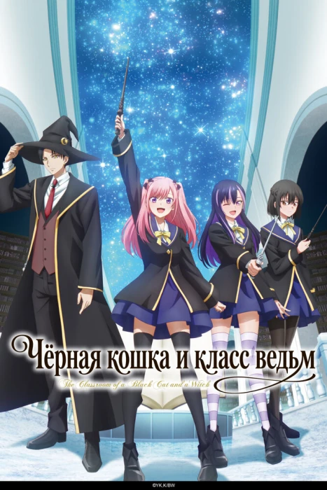 Постер Чёрная кошка и класс ведьм